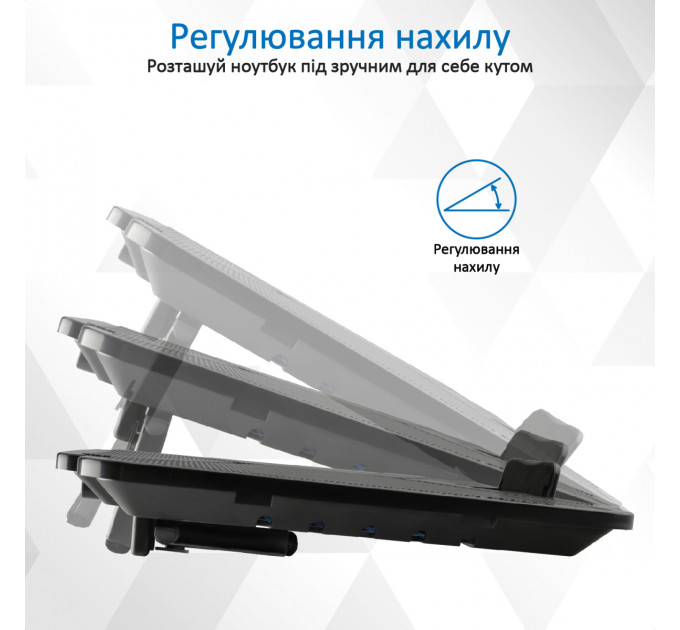Охолоджуюча пiдставка для ноутбука Promate AirBase-1 Black