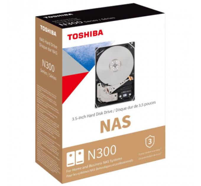 Жорсткий диск 3.5" 16TB N300 Toshiba (HDWG51GUZSVA)