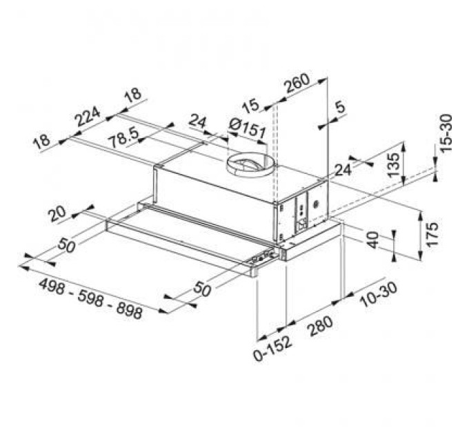 Franke Витяжка кухонна Franke Flexa FTC 532L WH (315.0547.795)