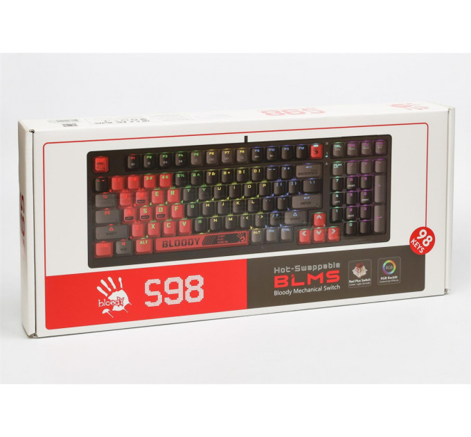 Клавіатура A4Tech S98 Bloody Sports Red