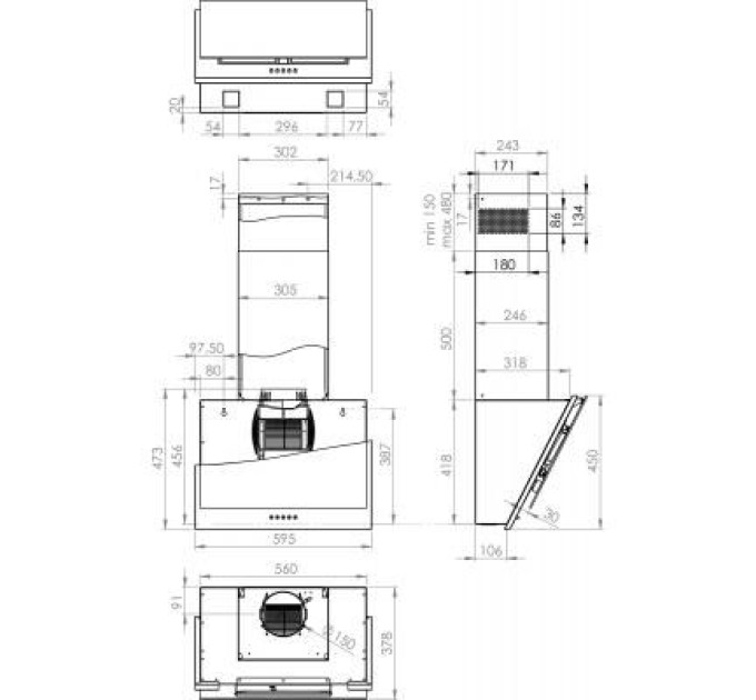 Gorenje Витяжка кухонна Gorenje WHI6SYW