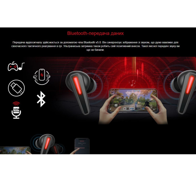 Bluetooth-гарнітура A4Tech Bloody M70 Black+Red