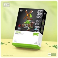 Конструктор LOZ mini Будинок із вітряним млином без фігурок (1050)