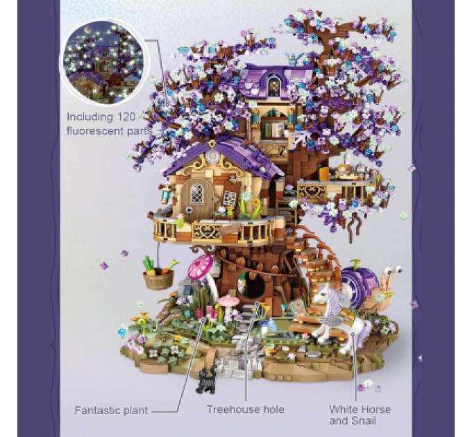 LOZ mini Конструктор LOZ mini Будиночок ельфа на дереві без фігурок (1065)