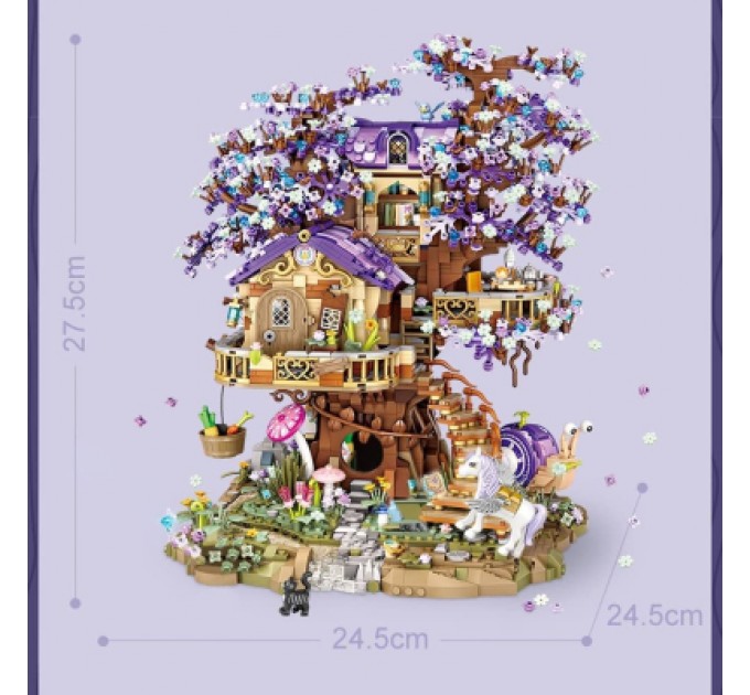 LOZ mini Конструктор LOZ mini Будиночок ельфа на дереві без фігурок (1065)