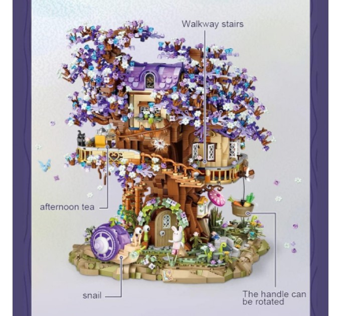 LOZ mini Конструктор LOZ mini Будиночок ельфа на дереві без фігурок (1065)