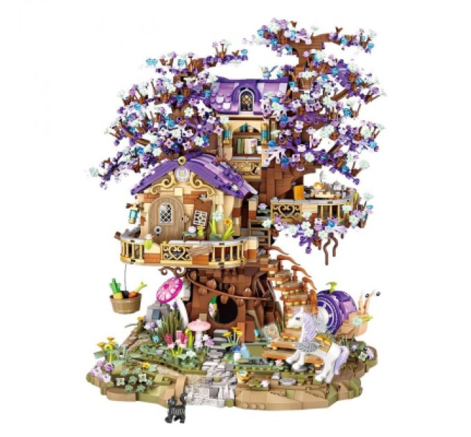LOZ mini Конструктор LOZ mini Будиночок ельфа на дереві без фігурок (1065)