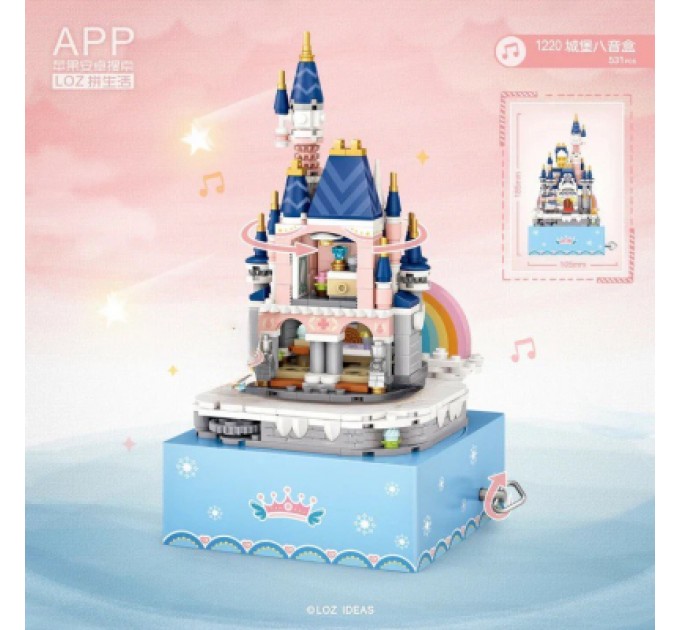 LOZ mini Конструктор LOZ mini Замок (музична скринька) без фігурок (1220)