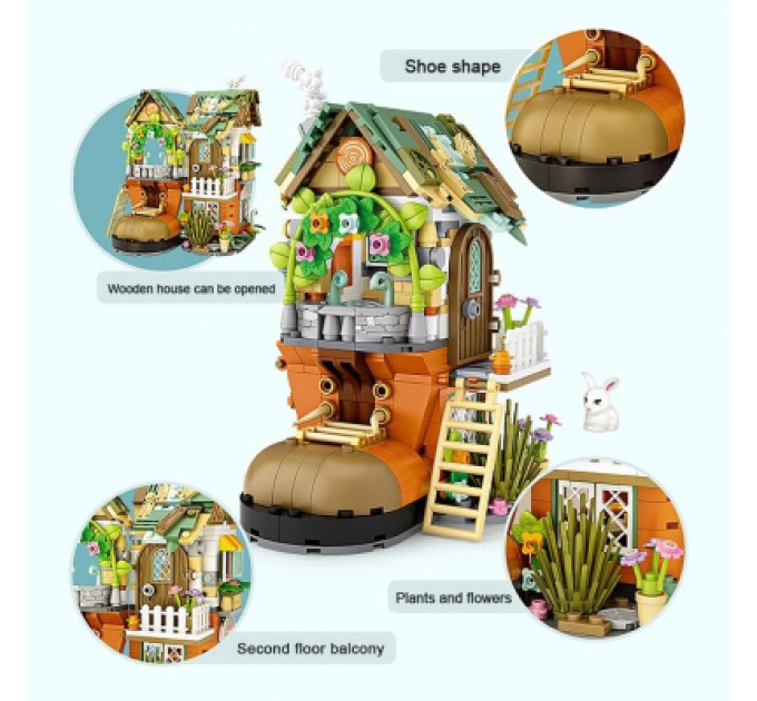 LOZ mini Конструктор LOZ mini Хижина гномів без фігурок (1226)