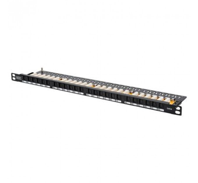 Патч-панель 19 " 0.5U, 24xRJ45, cat 6 UTP в зборі Digitus (DN-91624U-SL-SH)