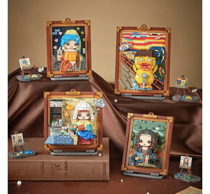 LOZ mini Конструктор LOZ mini Об'ємна картина Мона Ліза без фігурок (1286)