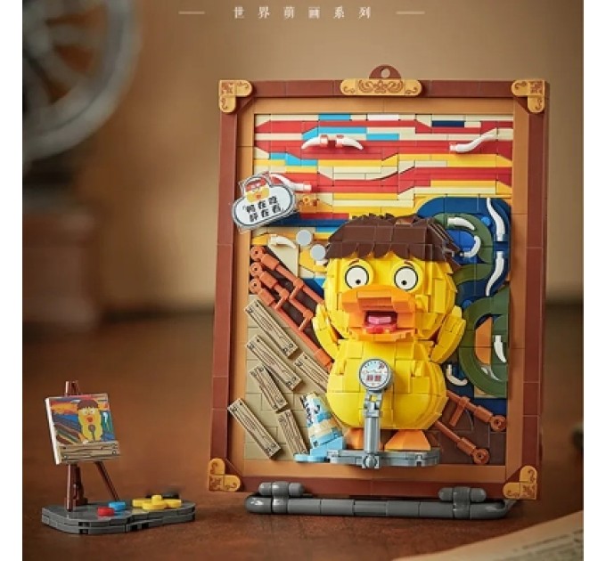 LOZ mini Конструктор LOZ mini Об'ємна картина Крик Мунка без фігурок (1288)