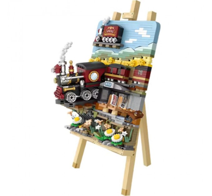 LOZ mini Конструктор LOZ mini Весняний поїзд без фігурок (1296)