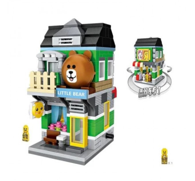 LOZ mini Конструктор LOZ mini Магазин Маленький ведмедик (1630)