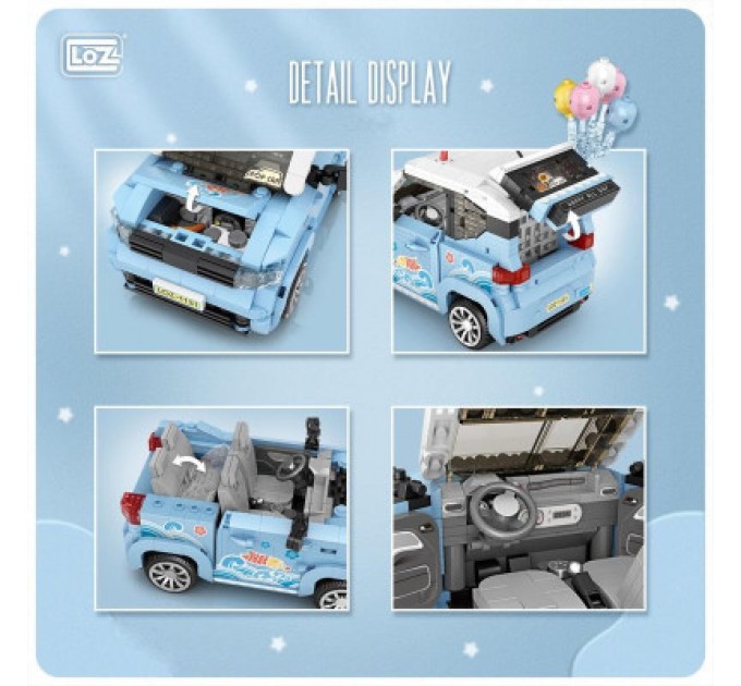 LOZ mini Конструктор LOZ mini Автомобіль MINI блакитний (1131)