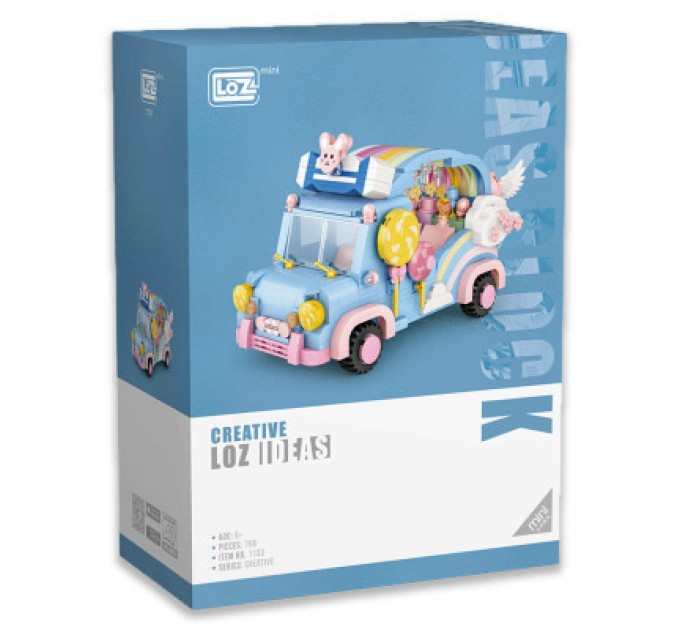 LOZ mini Конструктор LOZ mini Райдужний автомобіль (1133)