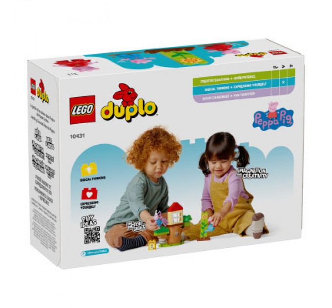LEGO Конструктор LEGO DUPLO Peppa Pig Сад і будиночок на дереві Пеппи (10431)