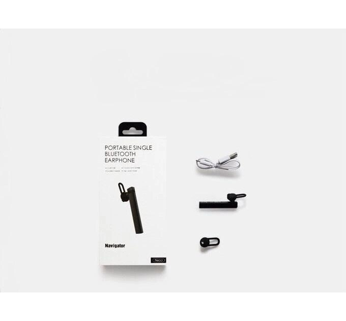 Bluetooth-гарнітура Recci REB-D01 Navigator Black (6955482586488)