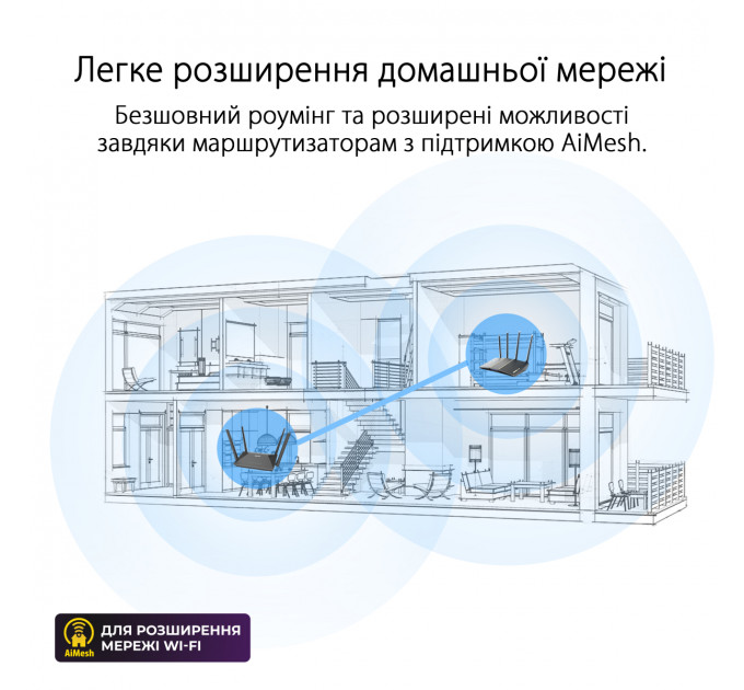 Бездротовий маршрутизатор Asus RT-AX52 (90IG08T0-MO3H00)