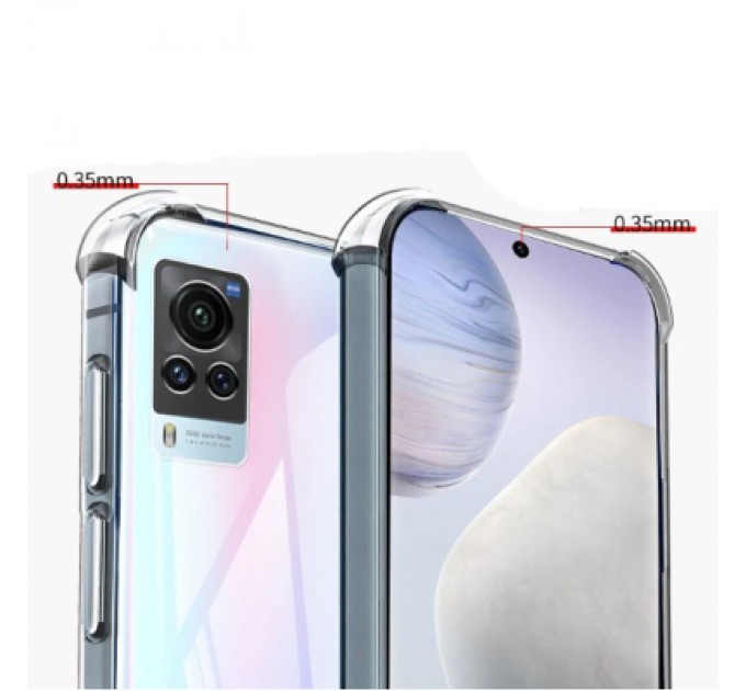 BeCover Чохол до мобільного телефона BeCover Anti-Shock Vivo X60 Pro Clear (711788)