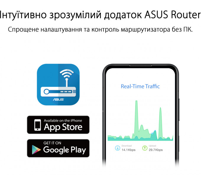 Бездротовий маршрутизатор Asus RT-AX52 (90IG08T0-MO3H00)