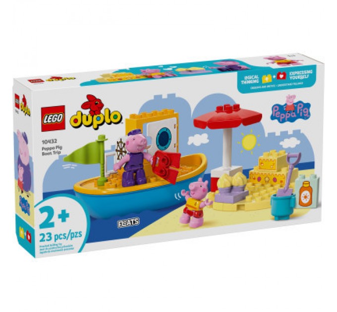 LEGO Конструктор LEGO DUPLO Peppa Pig Морська прогулянка Пеппи на човні (10432)