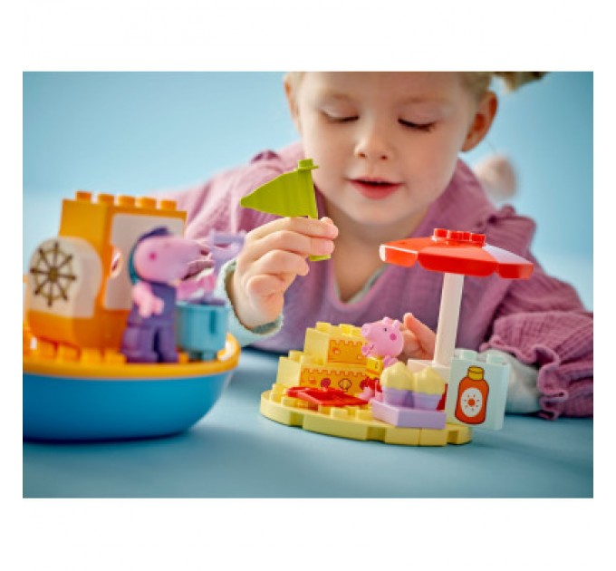 LEGO Конструктор LEGO DUPLO Peppa Pig Морська прогулянка Пеппи на човні (10432)