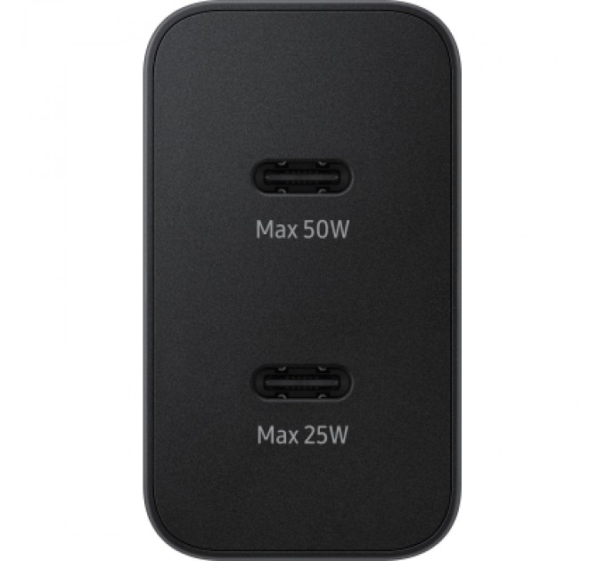 Samsung Зарядний пристрій Samsung 50W 2xUSB-С + cableUSB-C to USB-C 1.8m black (EP-T5020XBEGEU)
