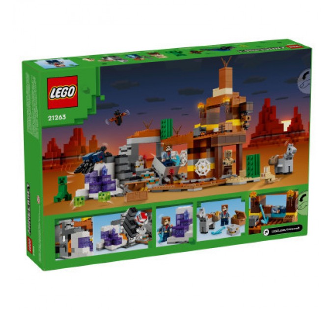LEGO Конструктор LEGO Minecraft Покинута шахта у безплідних землях (21263)