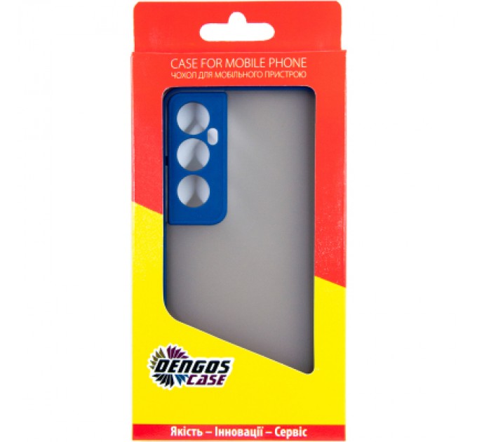 Dengos Чохол до мобільного телефона Dengos Realme C65 + Glass Blue (DG-KM-94)