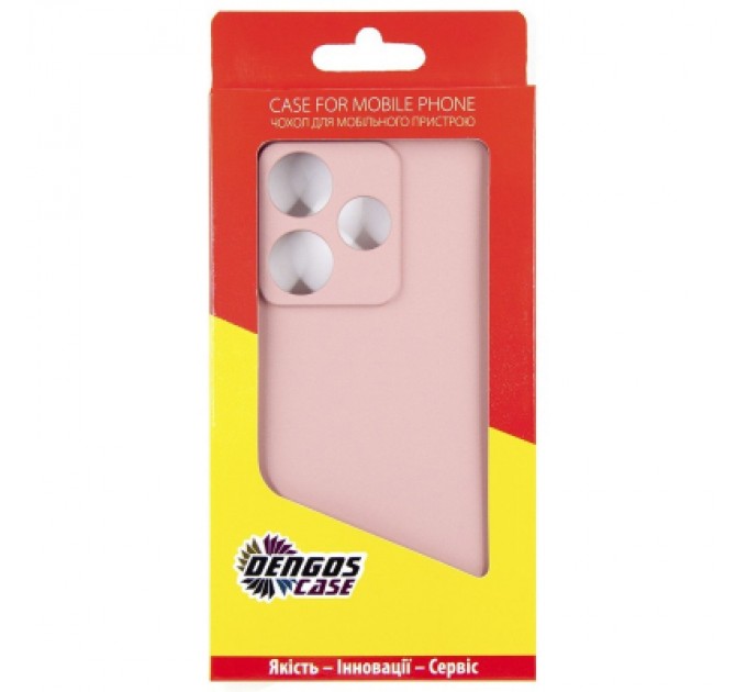 Чохол до мобільного телефона Dengos Xiaomi Redmi 13 4G Soft + Glass Pink (DG-KM-99)