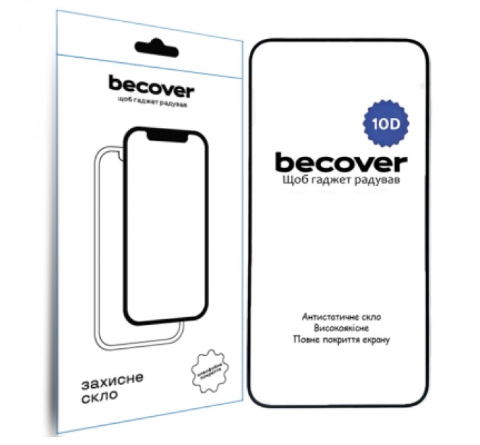 BeCover Скло захисне BeCover Nothing Phone (2a) 10D Black (711818)