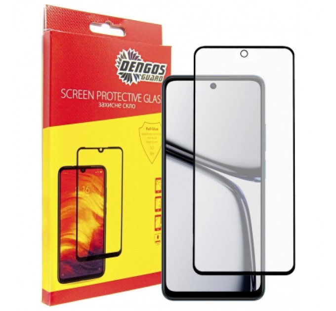 Dengos Скло захисне Dengos Full Glue Realme C65 (black) (TGFG-362)