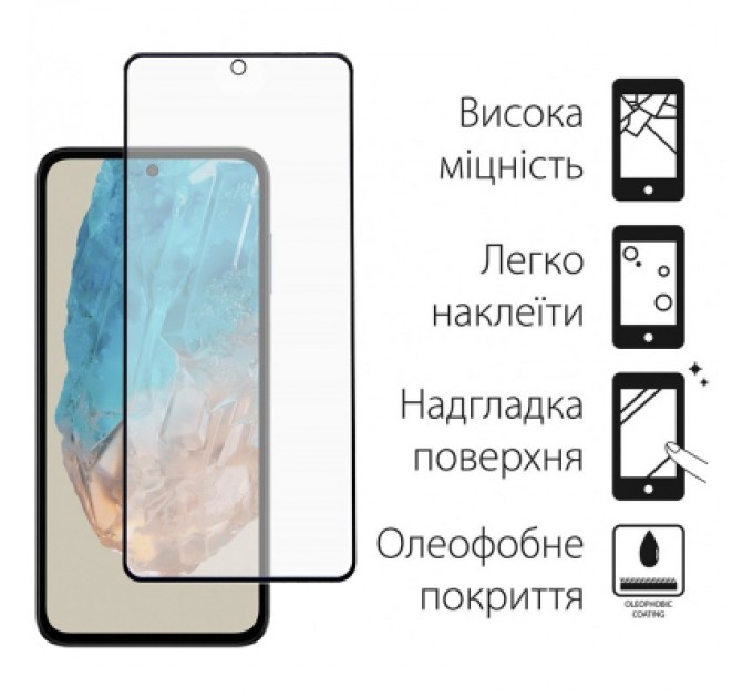 Dengos Скло захисне Dengos Full Glue Samsung Galaxy M35 5G (black) (TGFG-363)