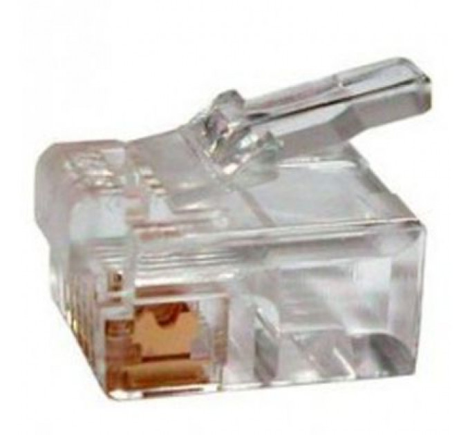 Конектор Eserver RJ12 6P6С, уп. 100шт (WT-6001D)