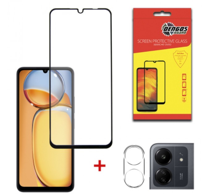 Dengos Скло захисне Dengos Xiaomi Redmi 13C 4G + camera module glass (DG-TGSCP-04)