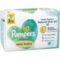 Pampers Дитячі вологі серветки Pampers Harmonie New baby 3 пачки х 46 шт (8700216201025)