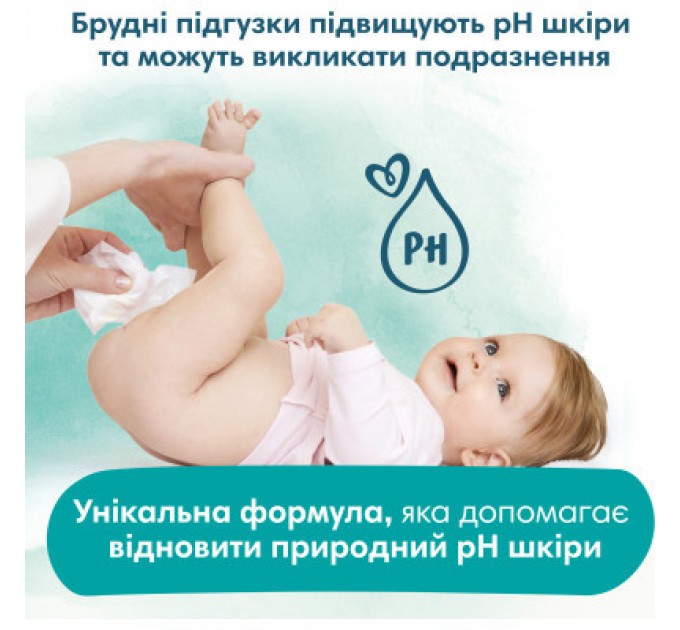 Pampers Дитячі вологі серветки Pampers Harmonie New baby 46 шт (8006540815885)