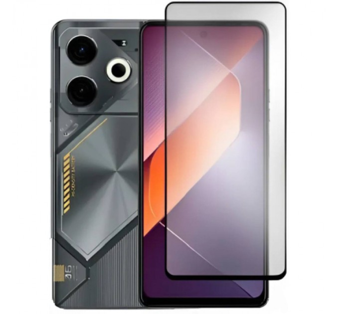 BeCover Скло захисне BeCover Tecno POVA 6 (LI7) Black (711580)