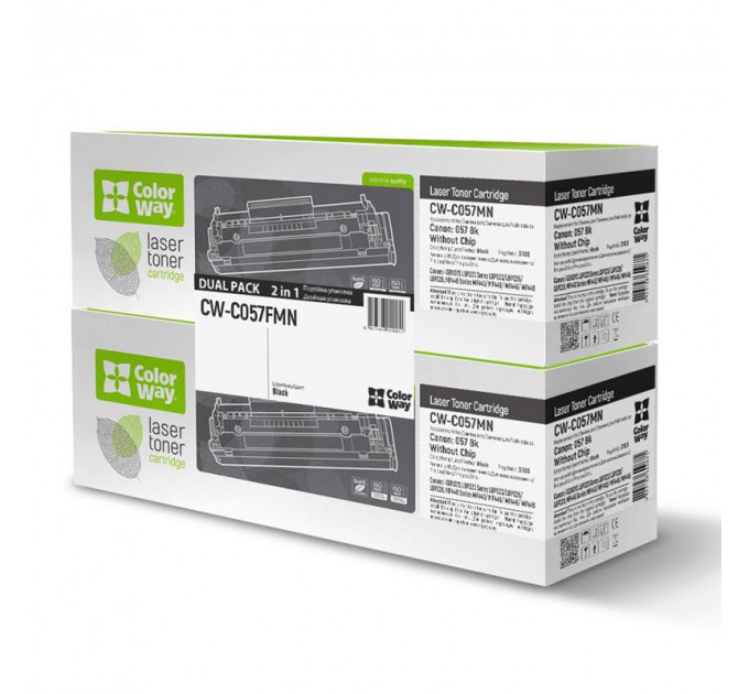 Картридж CW (CW-C057FMN) Canon LBP223dw/226dw/228x/MF443dw/445dw/446x/449x (Canon 057) Dual Pack без чіпа