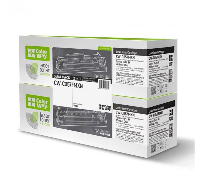 Картридж CW (CW-C057FMXN) Canon LBP223dw/226dw/228x/MF443dw/445dw/446x/449x (Canon 057H) Dual Pack