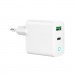 Gembird Зарядний пристрій Gembird 1xUSB-A + 1 Type-C (PD20Вт + QC3.0 18Вт) white (TA-UC-PDQC20L-W-01)