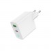 Gembird Зарядний пристрій Gembird 1xUSB-A + 1 Type-C (PD20Вт + QC3.0 18Вт) white (TA-UC-PDQC20L-W-01)