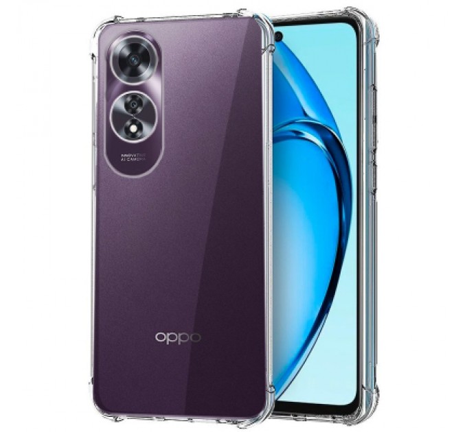 Чохол до мобільного телефона BeCover Anti-Shock Oppo A60 Clear (711897)