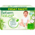 Bebem Підгузки Bebem Natural 5 Junior 11-18 кг 40 шт (8690536831975)