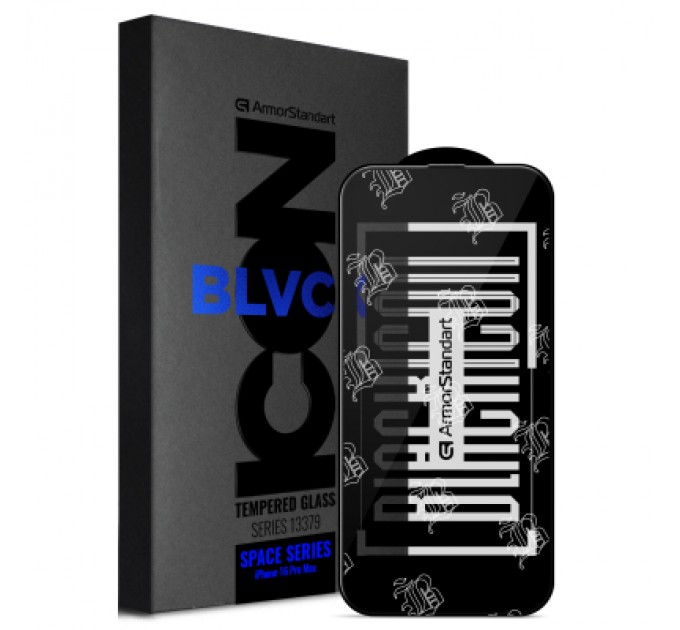 Armorstandart Скло захисне Armorstandart Space Black Icon Apple iPhone 16 Pro Max (ARM78026)