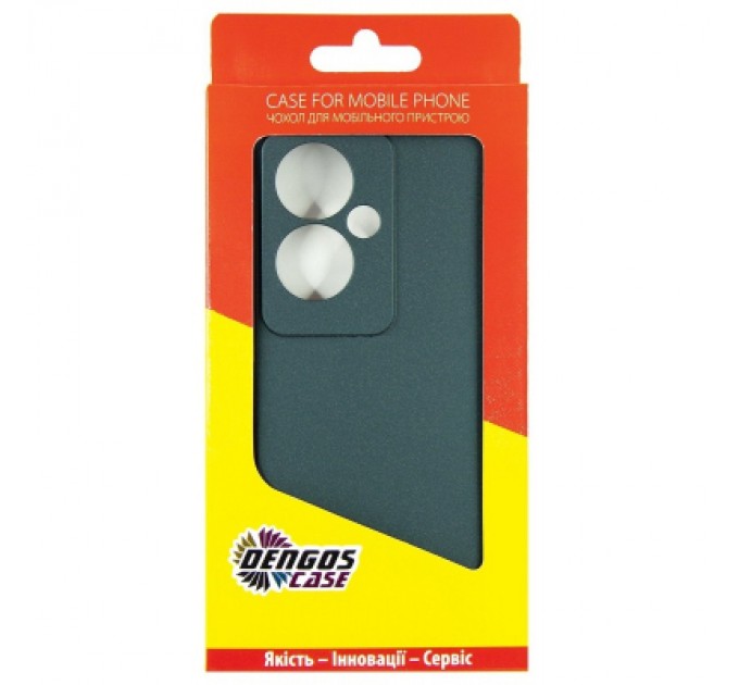Dengos Чохол до мобільного телефона Dengos Oppo Reno 11F + glass Green (DG-KM-96)