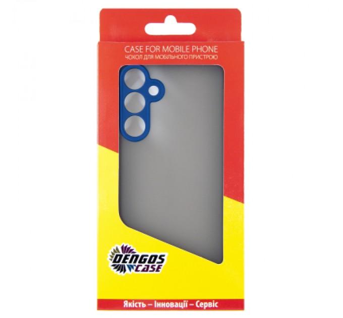 Dengos Чохол до мобільного телефона Dengos Samsung Galaxy M35 5G Matte + glass Blue (DG-KM-108)