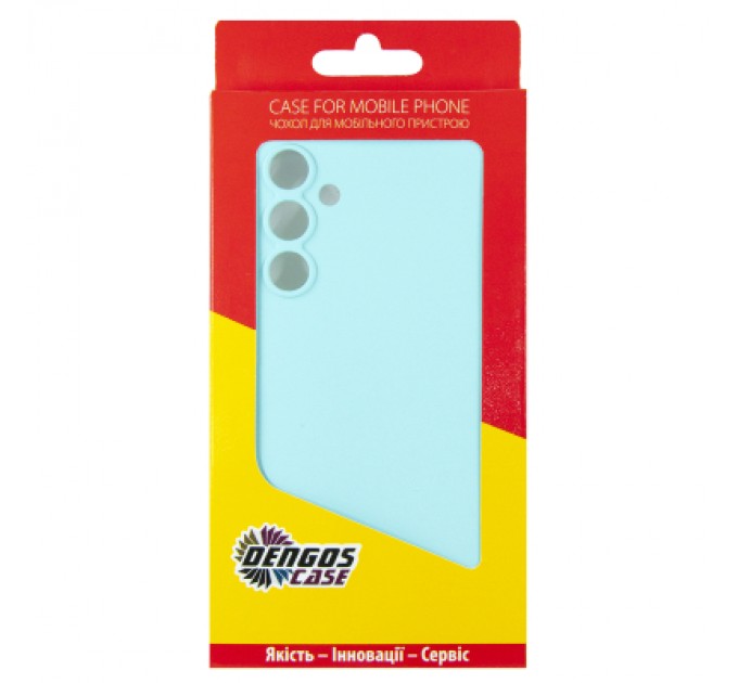 Dengos Чохол до мобільного телефона Dengos Samsung Galaxy M35 5G Soft + glass Ice Blue (DG-KM-107)