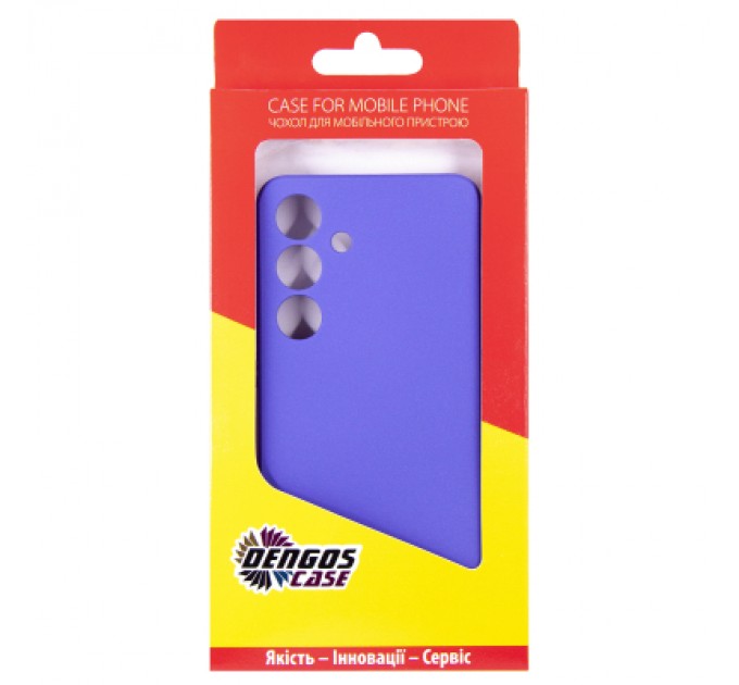 Dengos Чохол до мобільного телефона Dengos Samsung Galaxy S24 Carbon + glass Purple (DG-KM-102)